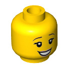 LEGO Yellow Ballerina Minifigure Head (Recessed Solid Stud) (3626 / 24643)