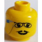 LEGO Gelb Banker Kopf (Sicherheitsbolzen) (3626)