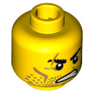 LEGO Yellow Barbarian Head (Recessed Solid Stud) (3626 / 14627)