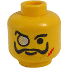 LEGO Gelb Baron Von Barron Kopf (Sicherheitsbolzen) (3626)