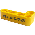 LEGO Jaune Faisceau 2 x 4 Courbé 90 degrés, 2 et 4 des trous avec 'ELEC260' (Droite) Autocollant (32140)