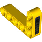 레고 노란색 빔 3 x 5 굽은 90 도, 3 그리고 5 구멍 ~와 함께 검은색 그릴 (32526 / 76934)