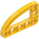 LEGO Geel Balk 3 x 5 x 0.5 Krom 90 graden Kwart Ellipse (32250 / 65714)