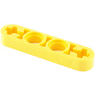 LEGO Gelb Strahl 4 x 0.5 Dünn mit Achse Löcher (32449 / 63782)