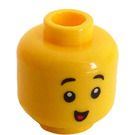 LEGO Geel Beer Kostuum Guy Minifiguur Hoofd (Verzonken solide nop) (3626 / 62077)