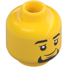 LEGO Gul Bjørn Rider Minifigur Hode (Forsenket solid knott) (3626 / 102409)