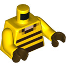 LEGO Geel Beekeeper Minifig Torso (973 / 76382)