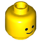 LEGO Geel Benny Minifigure Hoofd (Verzonken Solid Stud) (3626 / 17295)