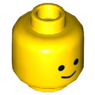 LEGO Gul Benny Minifigur Huvud (Infälld solid knopp) (3626 / 17295)