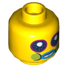 LEGO Gelb Biggie und Mr. Dinkles Minifigure Kopf (Einbau-Vollbolzen) (3626 / 66839)