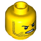LEGO Geel Billy Starbeam Hoofd (Verzonken Solid Stud) (3626 / 13116)