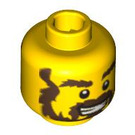 LEGO Yellow Blacksmith Castle Head (Safety Stud) (3626 / 96078)
