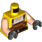 LEGO Yellow Blacksmith Minifig Torso (973 / 76382)