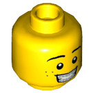 LEGO Geel Blacktron Fan Minifigure Hoofd (Verzonken Solid Stud) (3626 / 16122)