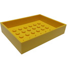 LEGO Geel Doos 6 x 8 x 1.3 Onderzijde