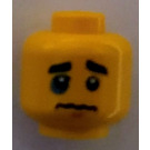 LEGO Yellow Boxer head (Recessed Solid Stud) (3274)