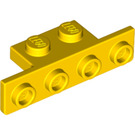 LEGO Geel Beugel 1 x 2 - 1 x 4 met afgeronde hoeken en vierkante hoeken (28802)