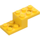 LEGO Gelb Halterung 2 x 5 x 1.3 mit Löcher (11215 / 79180)