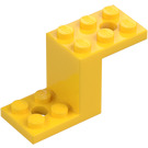 LEGO Жовтий Кронштейн 2 x 5 x 2.3 і внутрішній тримач шпильки (28964 / 76766)