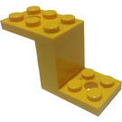 LEGO Giallo Staffa 2 x 5 x 2.3 senza supporto per bottoncino interno (6087)