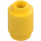 LEGO Jaune Brique 1 x 1 Rond avec tenon ouvert (3062 / 35390)