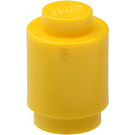 LEGO Giallo Mattoncino 1 x 1 Rotondo con bottoncino pieno