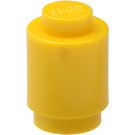 LEGO Yellow Brick 1 x 1 Round with Solid Stud (3062)