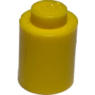 LEGO Yellow Brick 1 x 1 Round with Solid Stud without Bottom Lip