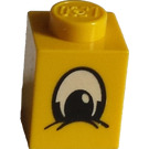LEGO Gelb Backstein 1 x 1 mit Eye (3005 / 40159)