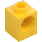 LEGO Geel Steen 1 x 1 met Gat (6541)