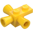 LEGO Yellow Brick 1 x 1 with Positioning Rockets (3963)