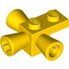 LEGO Jaune Brique 1 x 1 avec Positioning Rockets (3963)