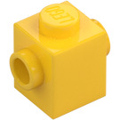 LEGO Gul Kloss 1 x 1 med Knoppar på Två Motsatta sidor (47905)