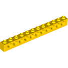 LEGO Geel Steen 1 x 12 met Gaten (3895)