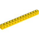 LEGO Gelb Backstein 1 x 14 mit Löcher (32018)
