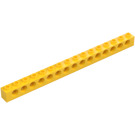 LEGO Yellow Brick 1 x 16 with Holes (3703)