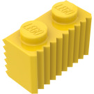 LEGO Amarillo Ladrillo 1 x 2 con Rejilla (2877)