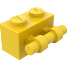 LEGO Jaune Brique 1 x 2 avec Manipuler (30236)