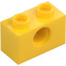 LEGO Yellow Brick 1 x 2 with Hole (3700)