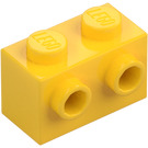 LEGO Keltainen Palikka 1 x 2 jossa Nupit päällä Yksi Sivu (11211)