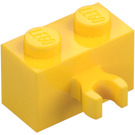 LEGO Geel Steen 1 x 2 met Verticaal Klem met open 'O'-clip (42925 / 95820)