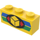 LEGO Yellow Brick 1 x 3 with Parcel (3622 / 83119)