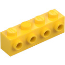 LEGO Keltainen Palikka 1 x 4 jossa 4 Nupit päällä Yksi Sivu (30414)