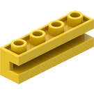 LEGO Yellow Brick 1 x 4 with Groove (2653)