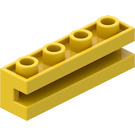 LEGO Gelb Backstein 1 x 4 mit Nut (2653)