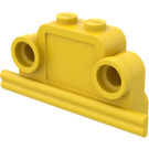 LEGO Geel Steen, 1 x 4 x 2 Bell Shape met Headlights