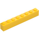 LEGO Żółty Cegła 1 x 8 (3008)