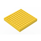 LEGO Jaune Brique 10 x 10 sans tubes inférieurs ni supports transversaux
