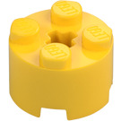 LEGO Żółty Cegła 2 x 2 Okrągły (3941 / 6143)