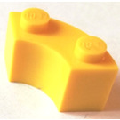 LEGO Yellow Brick 2 x 2 Round Corner without Stud Notch (3063)